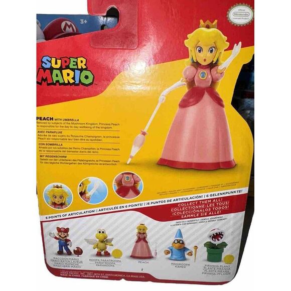 Mario Bros Magikoopa Paratroopa Mario Piranha Peach Action Figures Lot of 5 Set - Picture 7 of 8